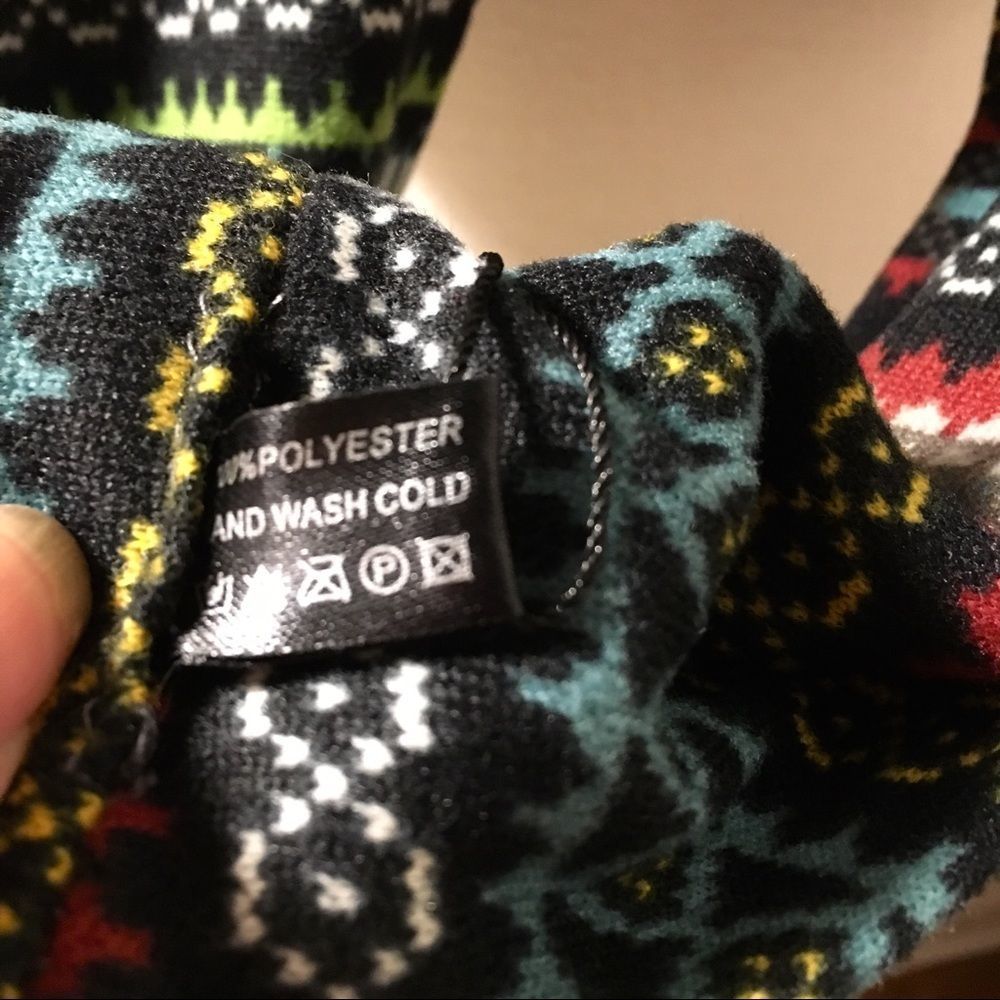 Nordic Stripe Polyester Jersey Infinity Scarf, NWT - Picture 6 of 7